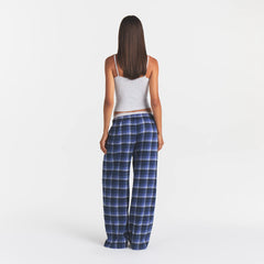 FLANNEL SLEEP OVERSIZED PANT | INDIGO OUTDOOR PLAID