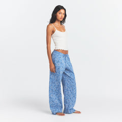 COTTON POPLIN SLEEP STRAIGHT LEG PANT | ARCTIC BANDANA