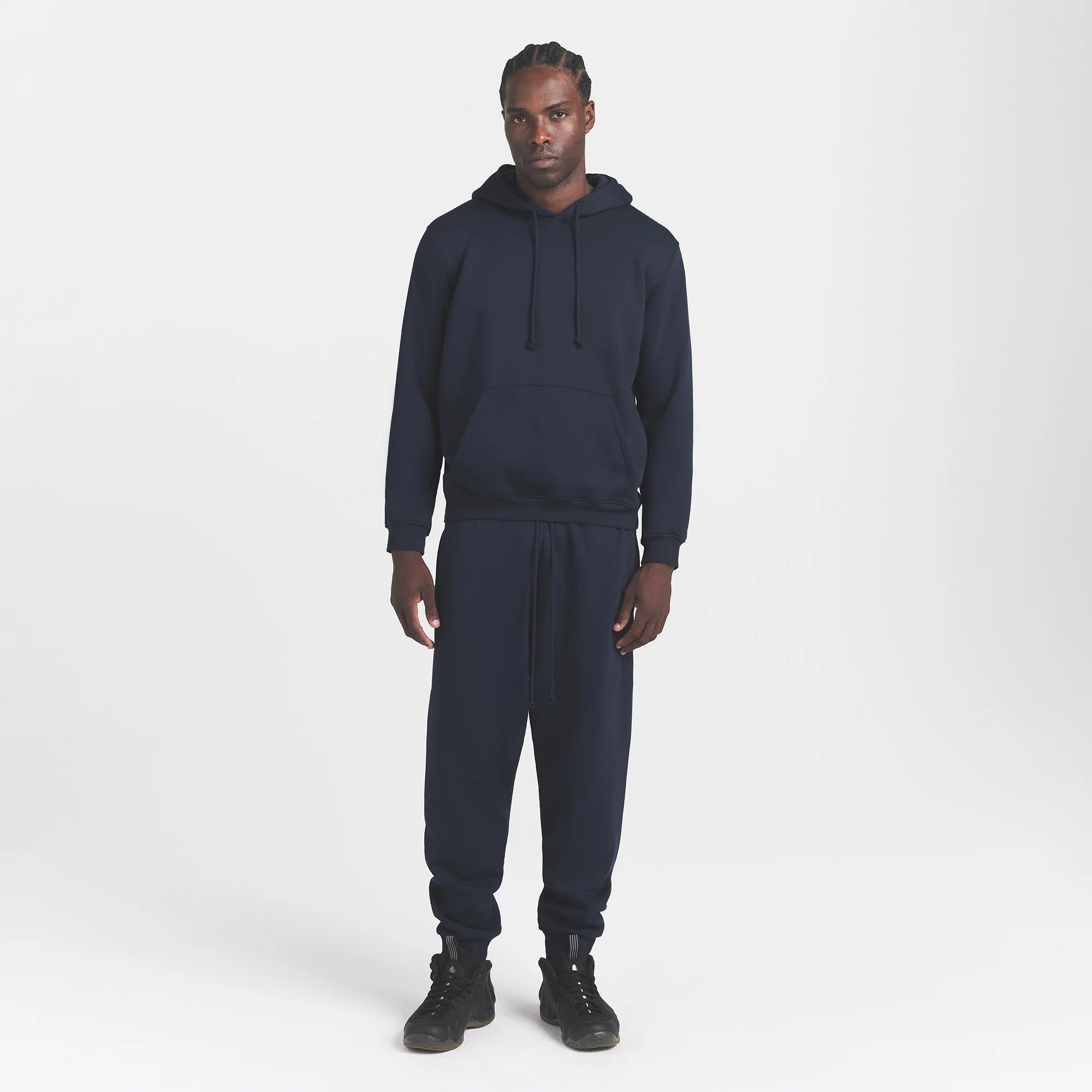 FLEECE LOUNGE MENS TAPERED JOGGER | NAVY