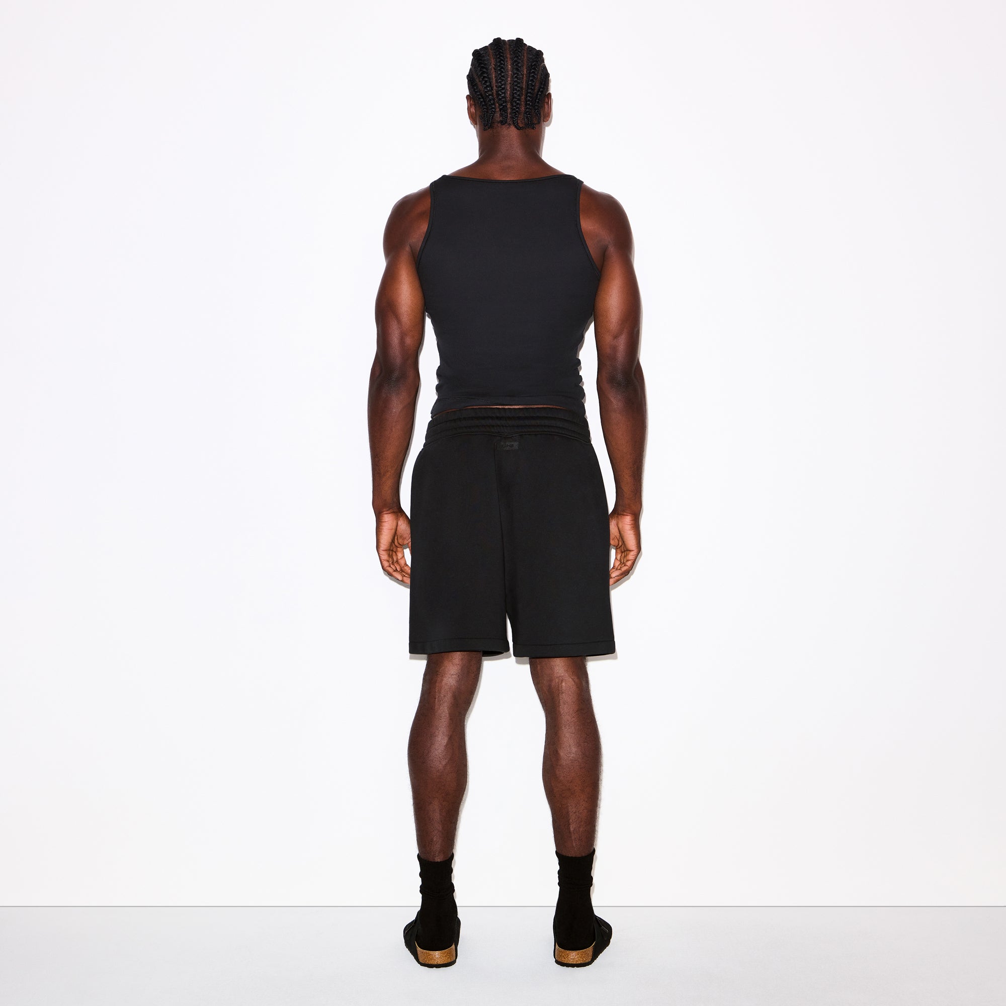 FLEECE LOUNGE MENS RELAXED SHORT | WASHED ONYX