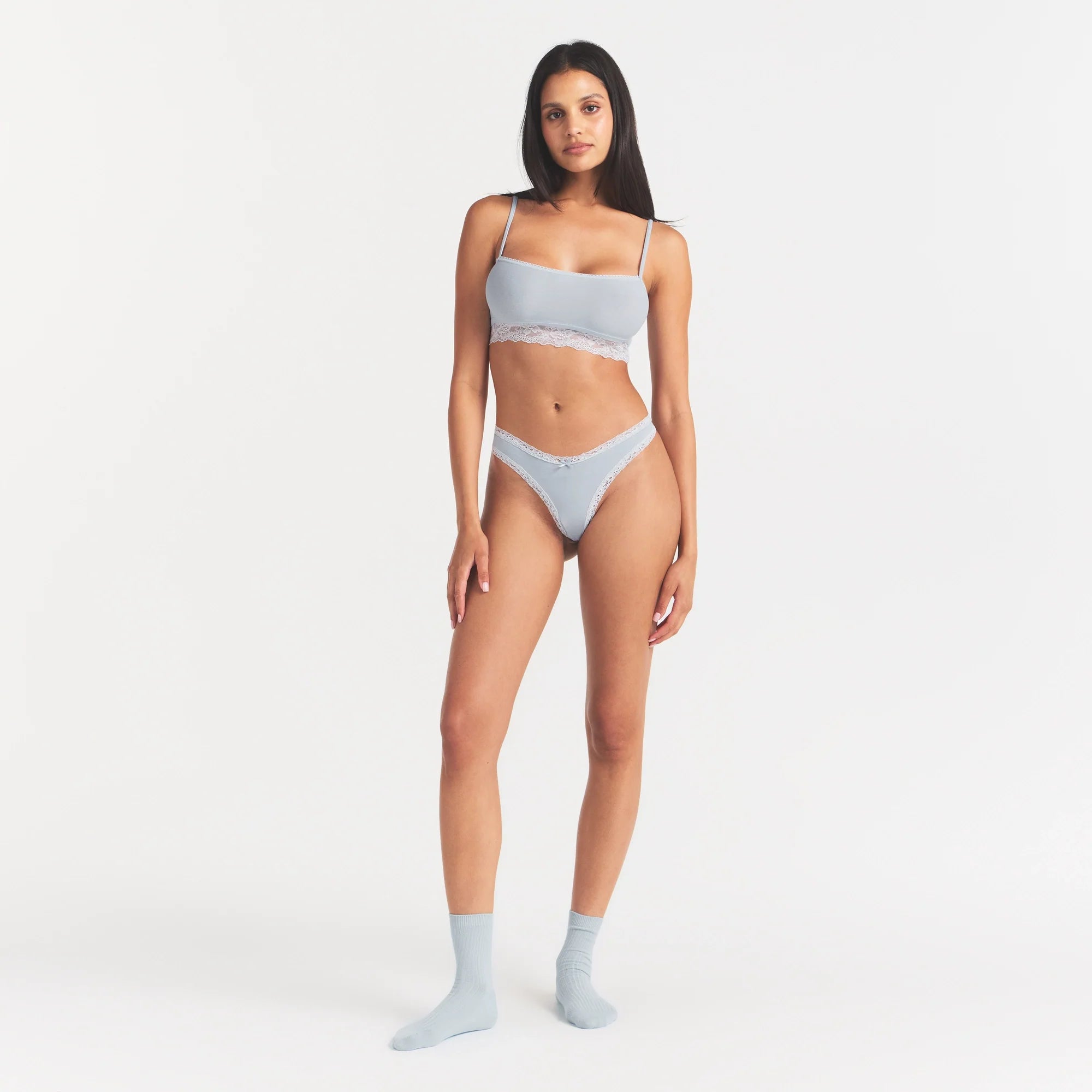 LIGHTWEIGHT COTTON STRAIGHT NECK BRALETTE | AIRSPACE