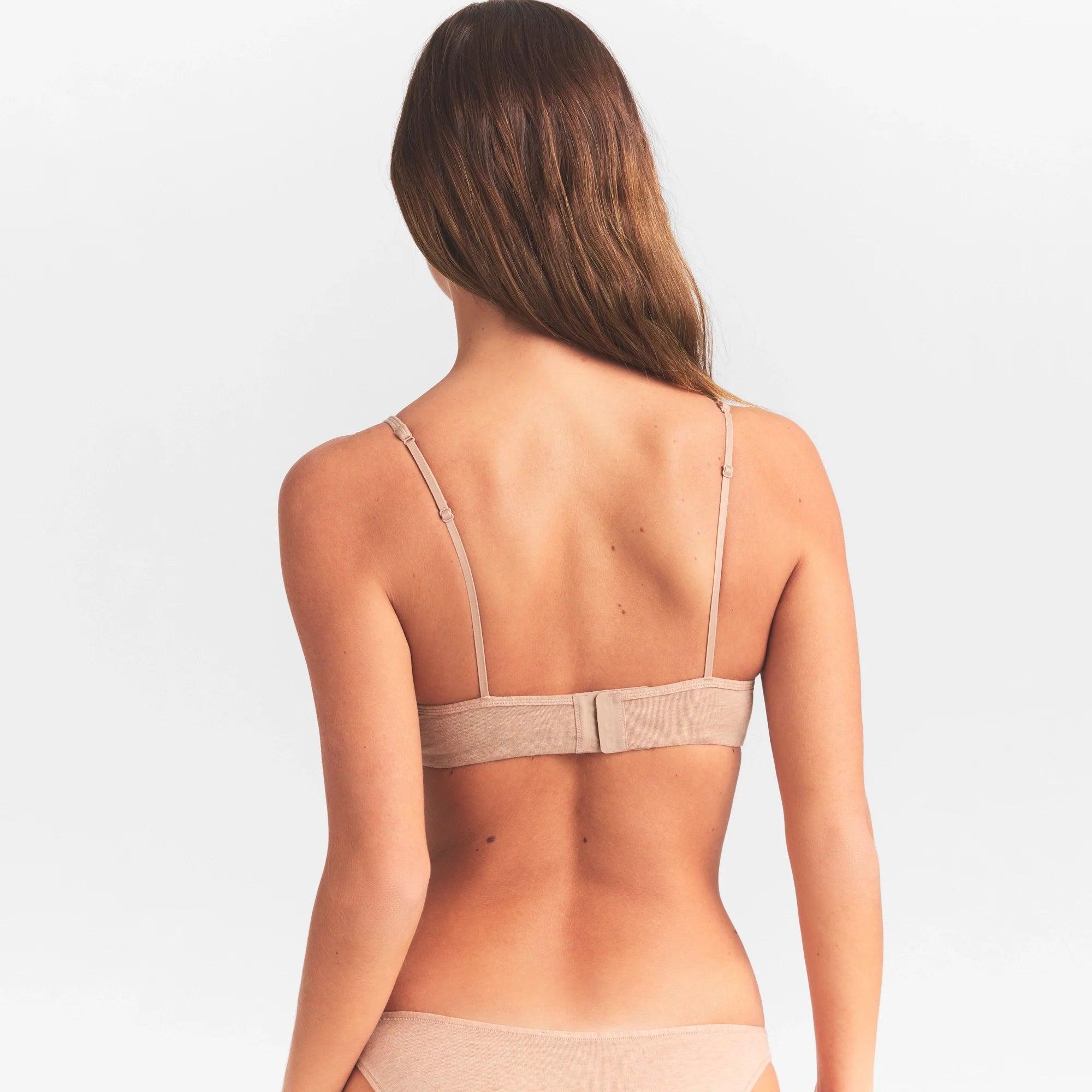 EVERYDAY COTTON T-SHIRT BRA | CLAY HEATHER