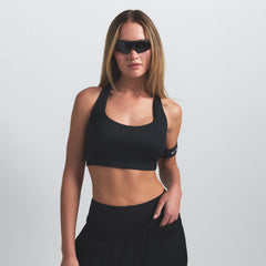 NikeSKIMS SHINE RACERBACK BRA | OBSIDIAN