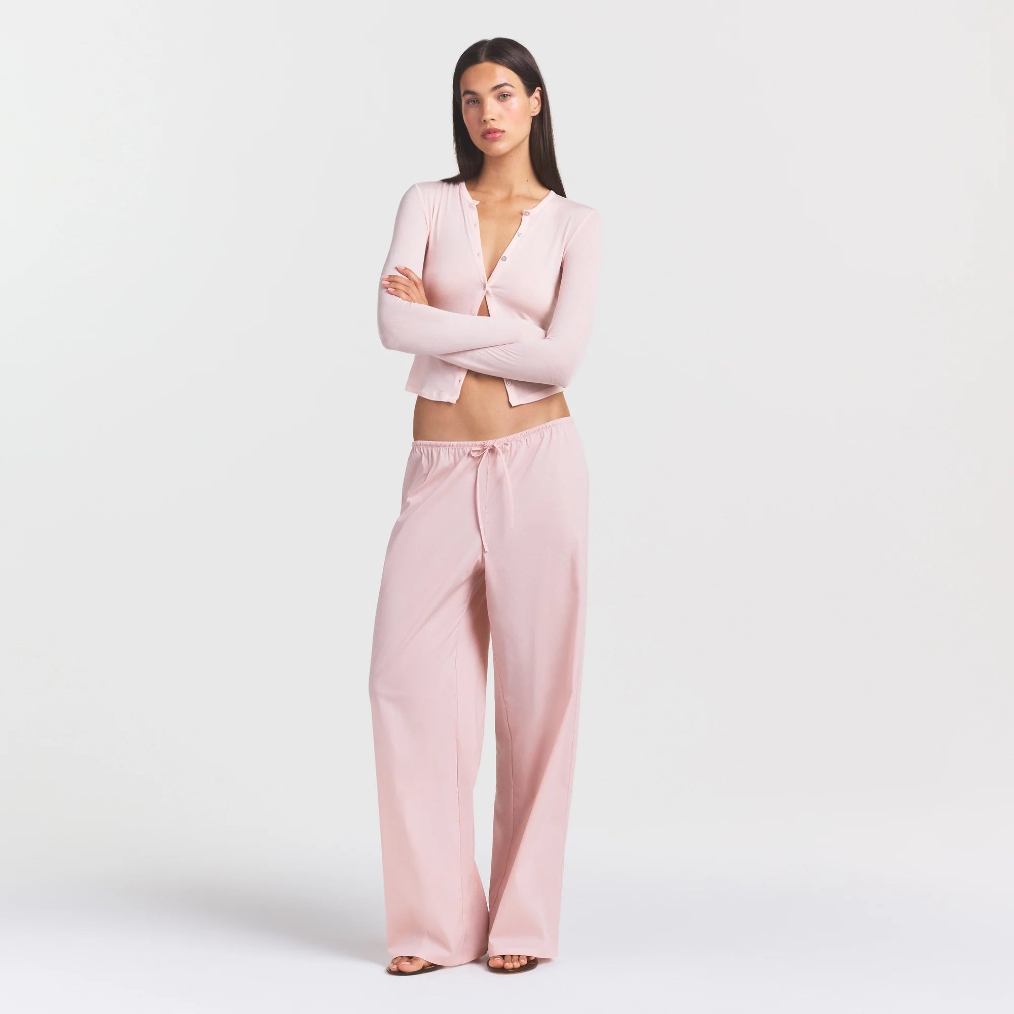 POPLIN APPAREL PANT | DUSTY PINK