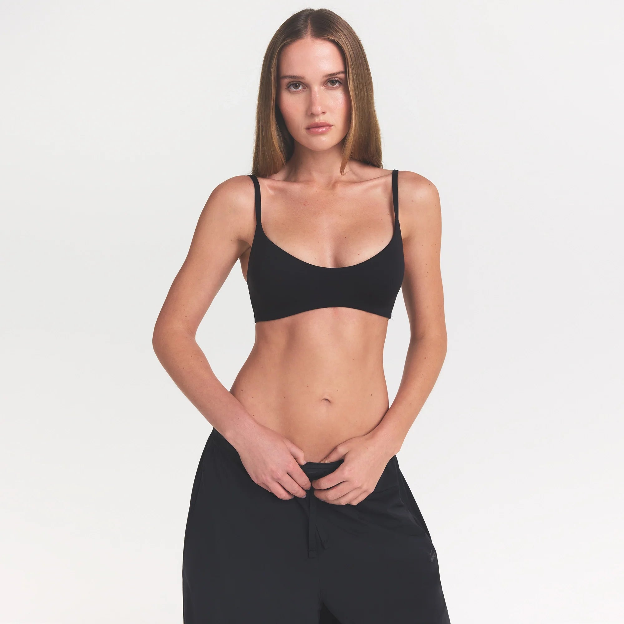 NikeSKIMS MATTE MICRO SCOOP BRA | OBSIDIAN