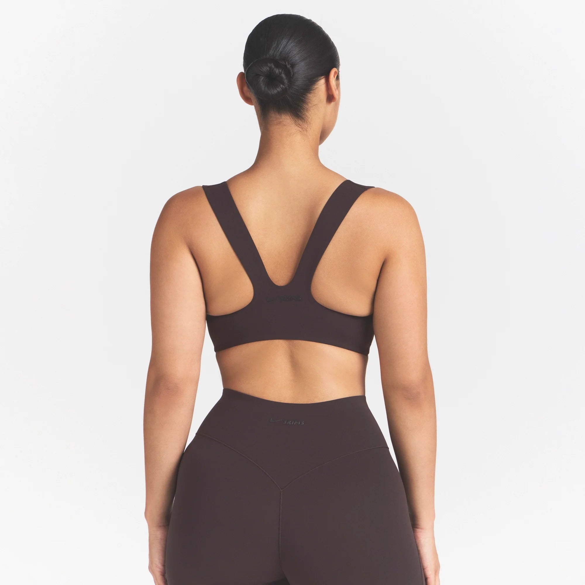 NikeSKIMS STUDIO STRETCH RACERBACK BRA | DARK ROAST