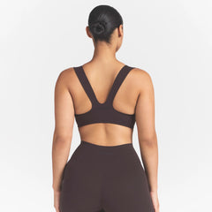 NikeSKIMS STUDIO STRETCH RACERBACK BRA | DARK ROAST