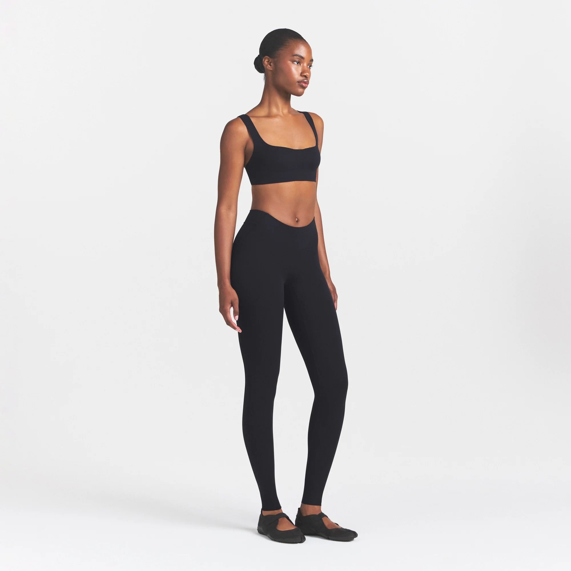 NikeSKIMS STUDIO STRETCH DIPPED 29" LEGGING | OBSIDIAN
