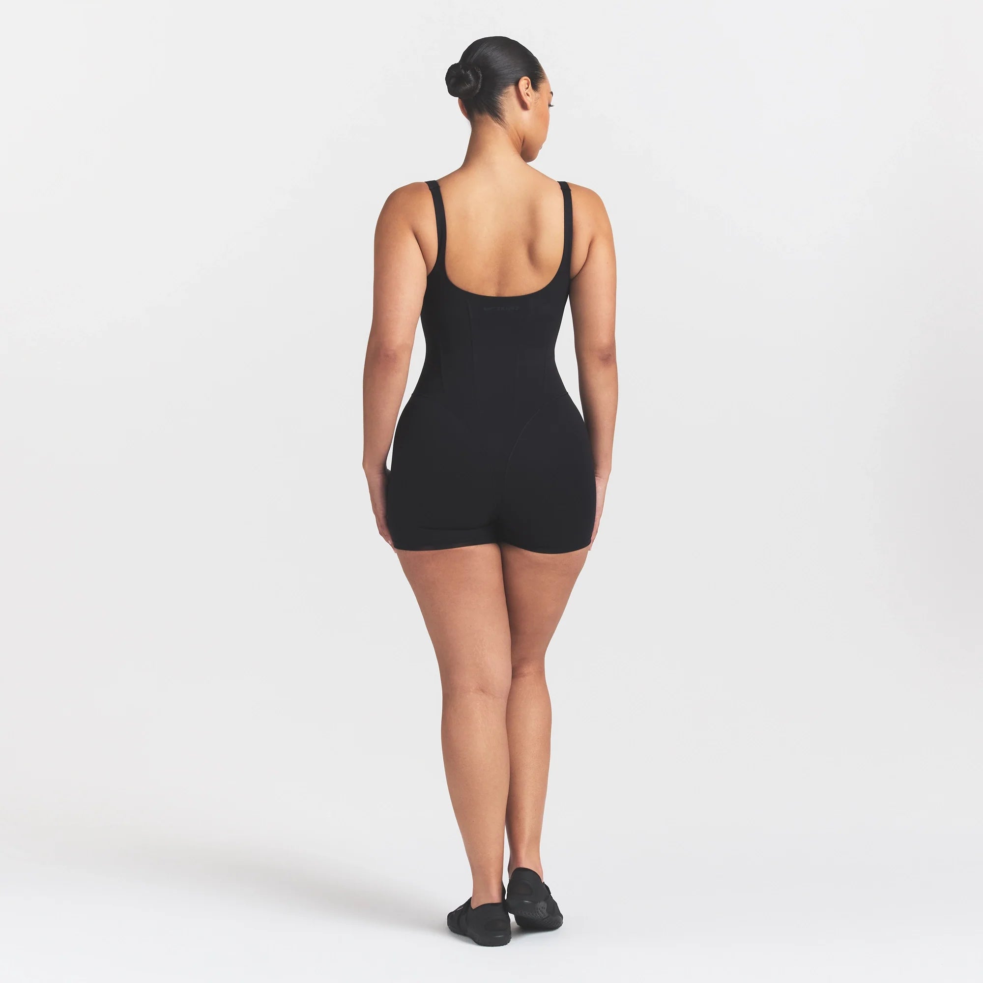 NikeSKIMS MATTE CORSET 2" ONE PIECE | OBSIDIAN