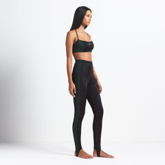 NikeSKIMS SHINE DRAWCORD STIRRUP 26" LEGGING | OBSIDIAN AND DARK TEAL