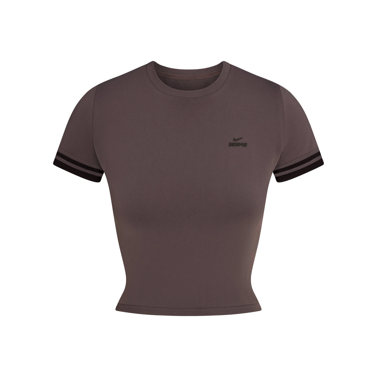 NikeSKIMS STRETCH KNIT CROPPED T-SHIRT | RESIN