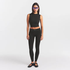 NikeSKIMS RIBBED SEAMLESS 26" LEGGING | OBSIDIAN