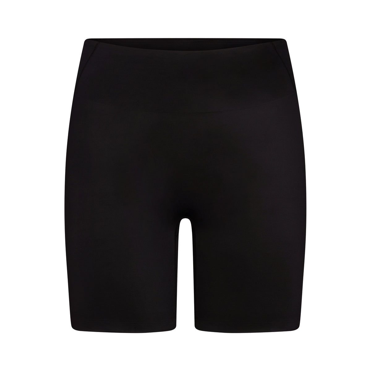 NikeSKIMS SATIN SHINE BONDED WAIST 7" BIKER SHORT | OBSIDIAN