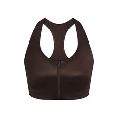 NikeSKIMS SATIN SHINE RACERBACK ZIP FRONT BRA | PHOENIX