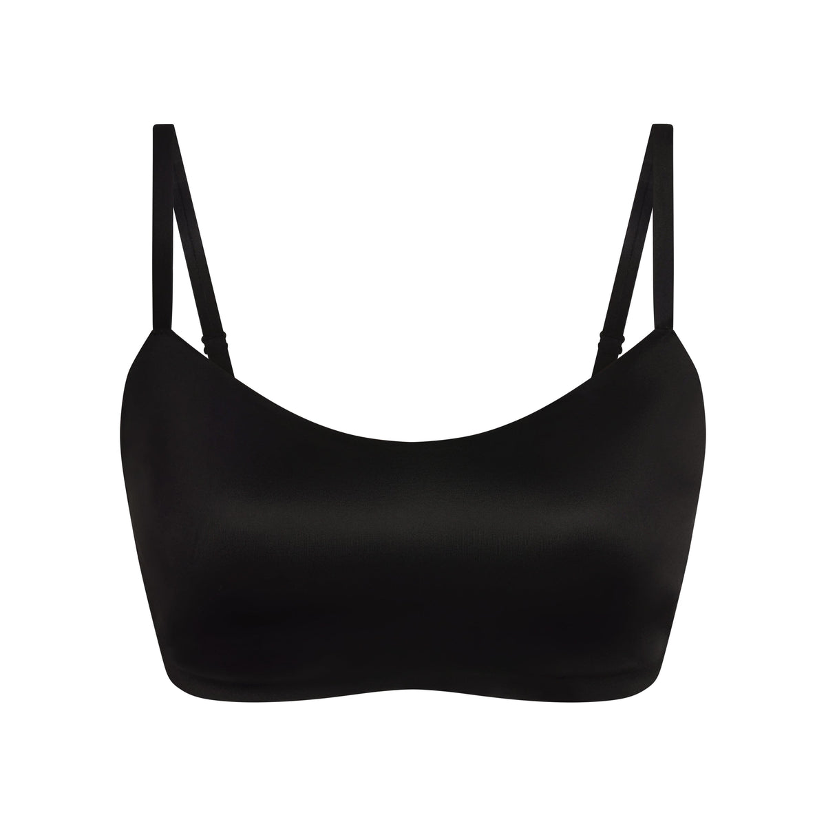 NikeSKIMS SATIN SHINE SCOOP CAMI BRA | OBSIDIAN