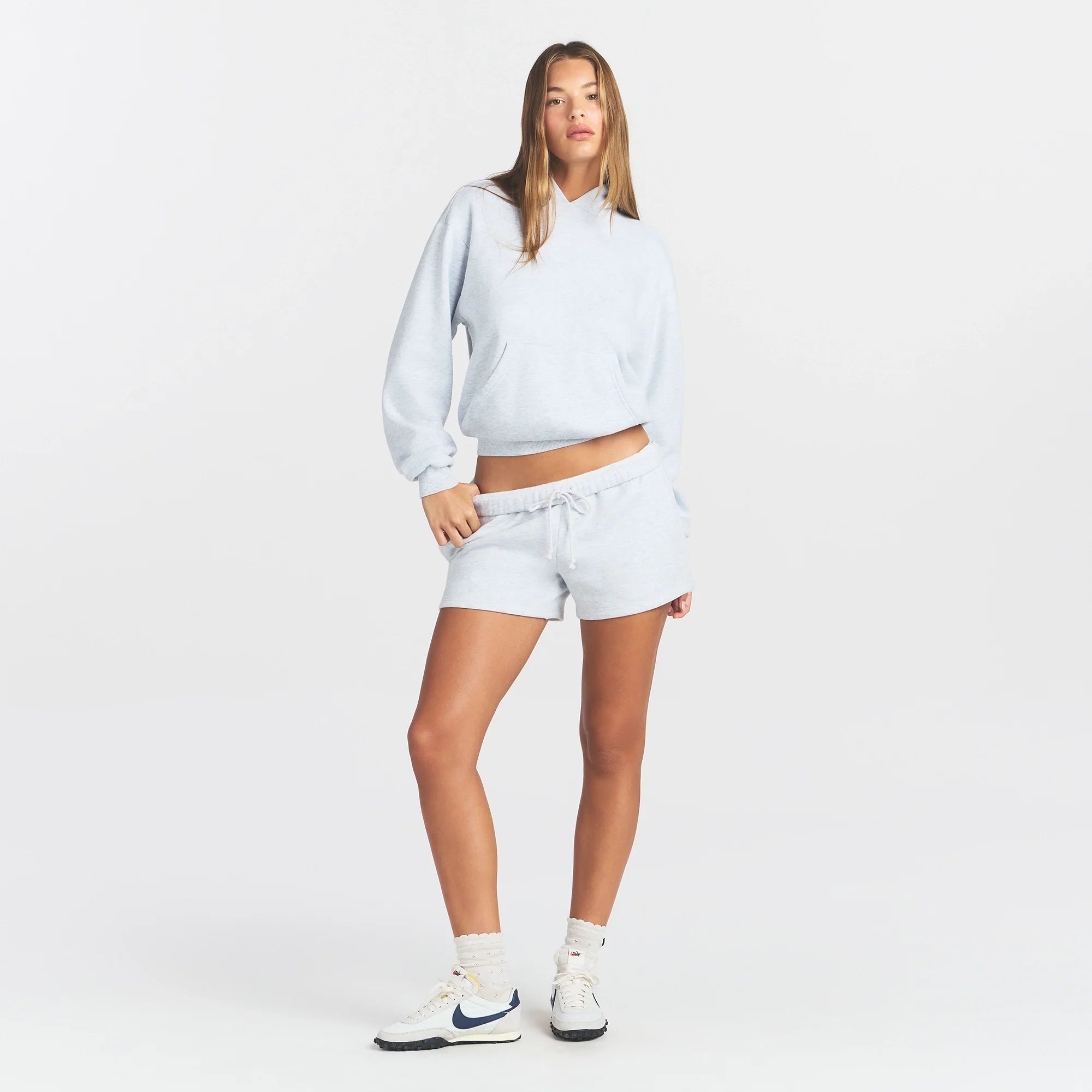 COTTON FLEECE CLASSIC HOODIE | LIGHT HEATHER GREY