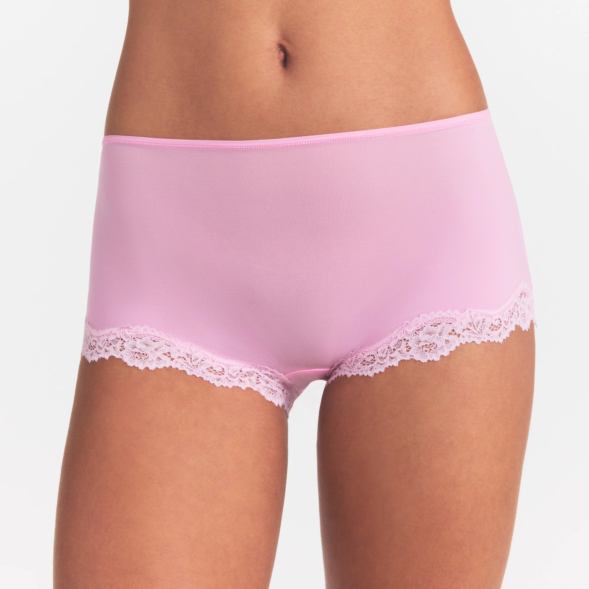 FITS EVERYBODY LACE BOY SHORT | BUBBLE GUM TONAL