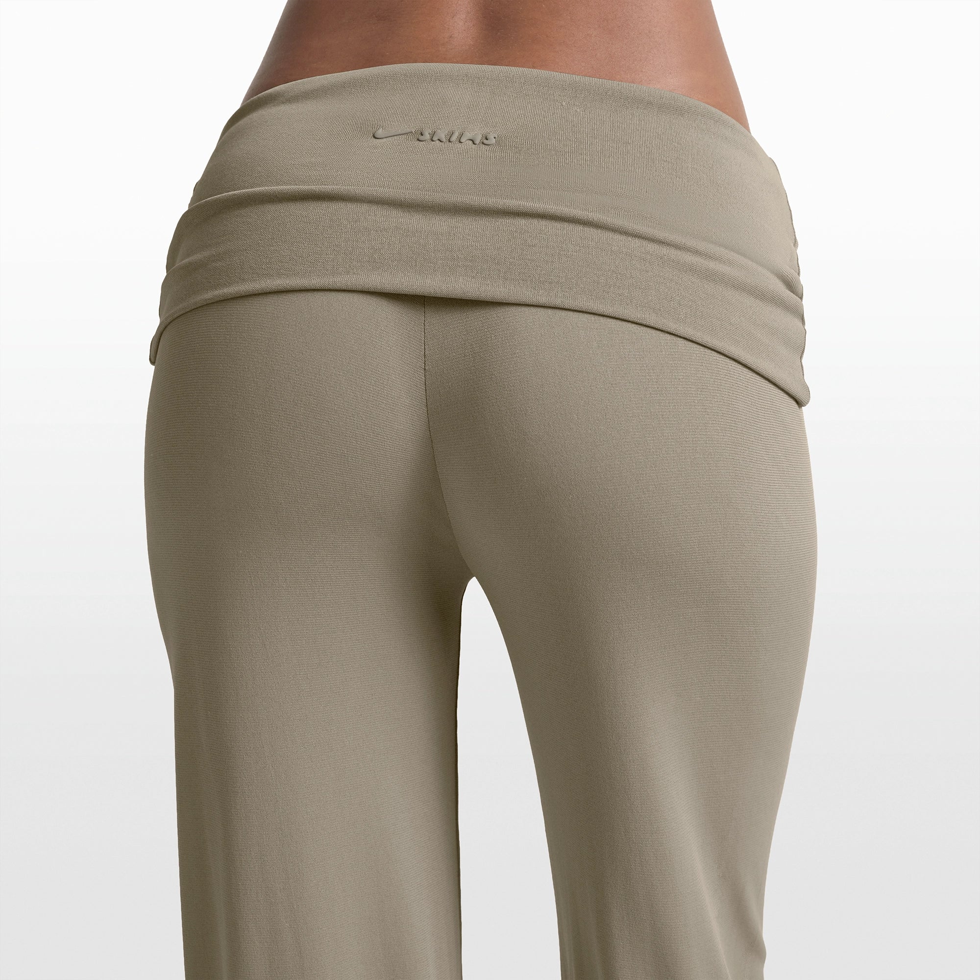NikeSKIMS STRETCH KNIT FOLDOVER WIDE LEG PANT | DUNE
