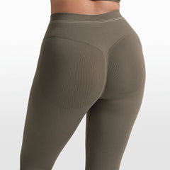 NikeSKIMS RIBBED SEAMLESS 26" LEGGING | DUSTY OAKMOSS