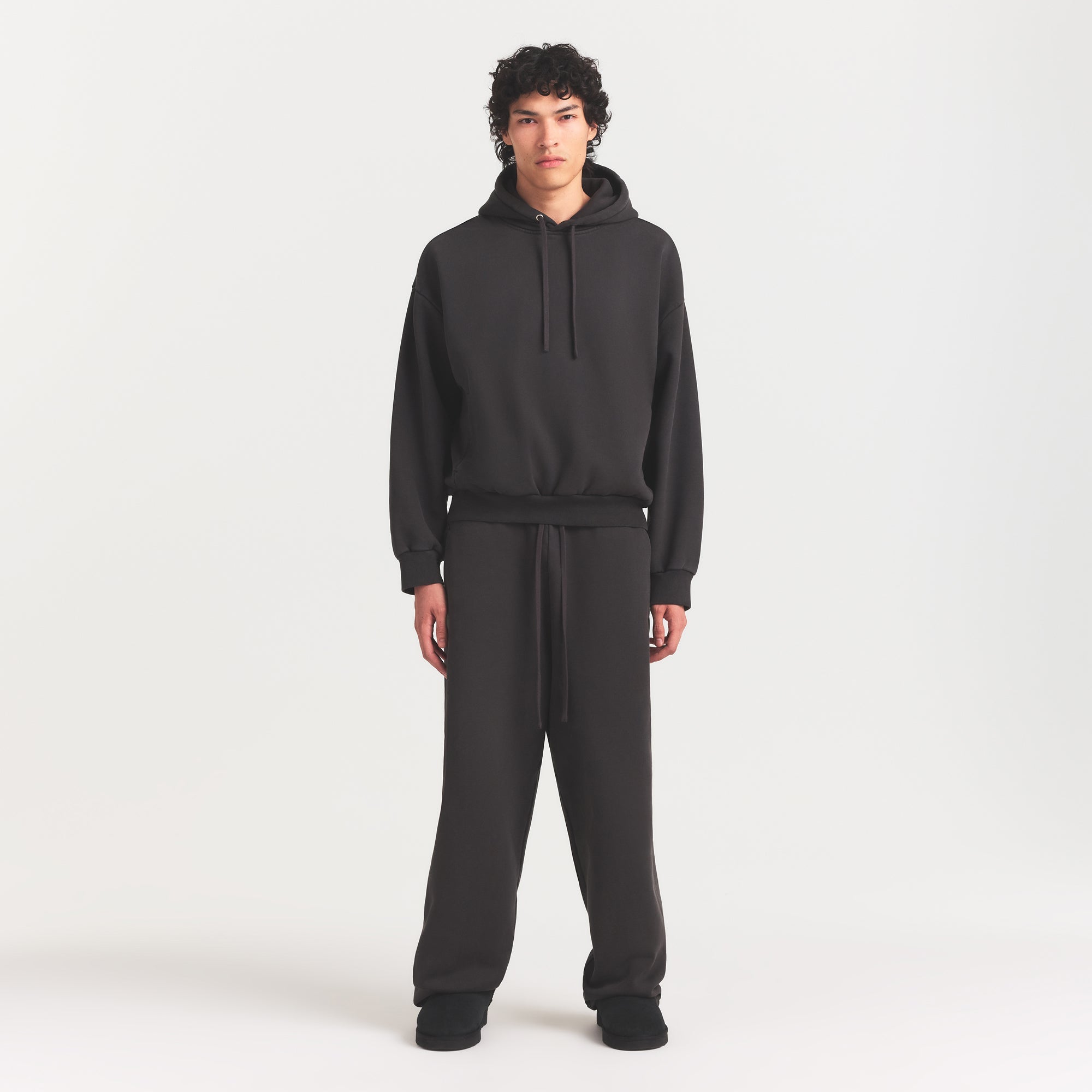 HEAVYWEIGHT FLEECE MENS STRAIGHT LEG PANT | WASHED ONYX