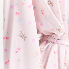 WOVEN SHINE ROBE | BARELY PINK SNACK BAG