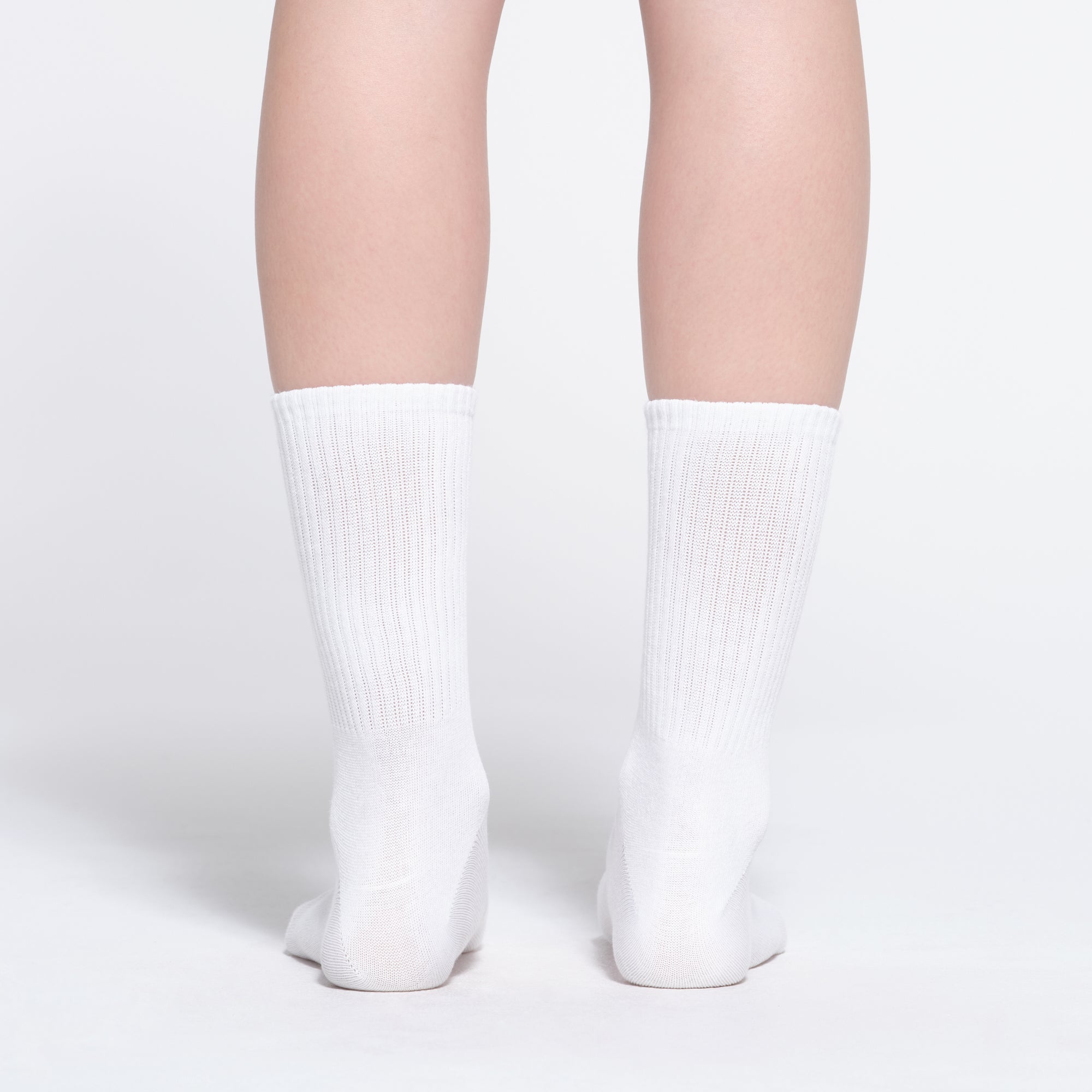 RIBBED CREW SOCK | SNOW