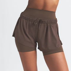 NikeSKIMS AIRY MINI SHORT | DARK SEPIA