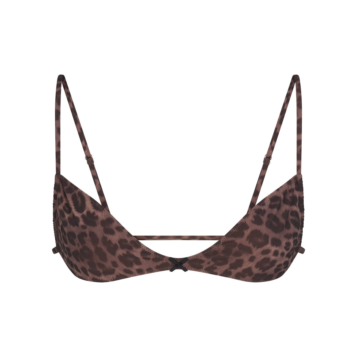 FITS EVERYBODY MICRO SKIMPY BRALETTE | UMBER LEOPARD PRINT