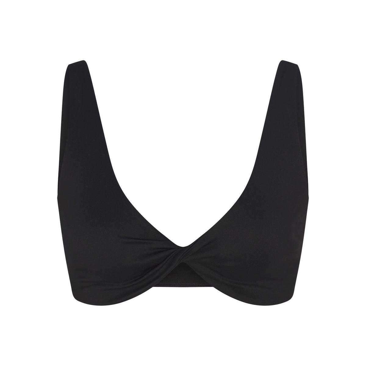 NikeSKIMS MATTE TWIST-FRONT BRA | OBSIDIAN