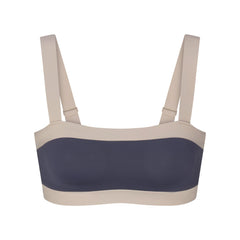 NikeSKIMS MATTE SHINE MIX STRAIGHT NECK BRA | DEEP ROYAL AND STONE