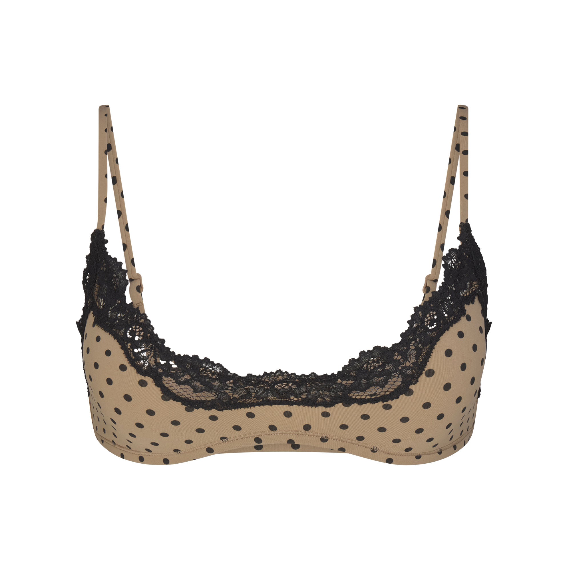 FITS EVERYBODY LACE SCOOP BRALETTE 2-PACK | MINI POLKA DOT AND ONYX