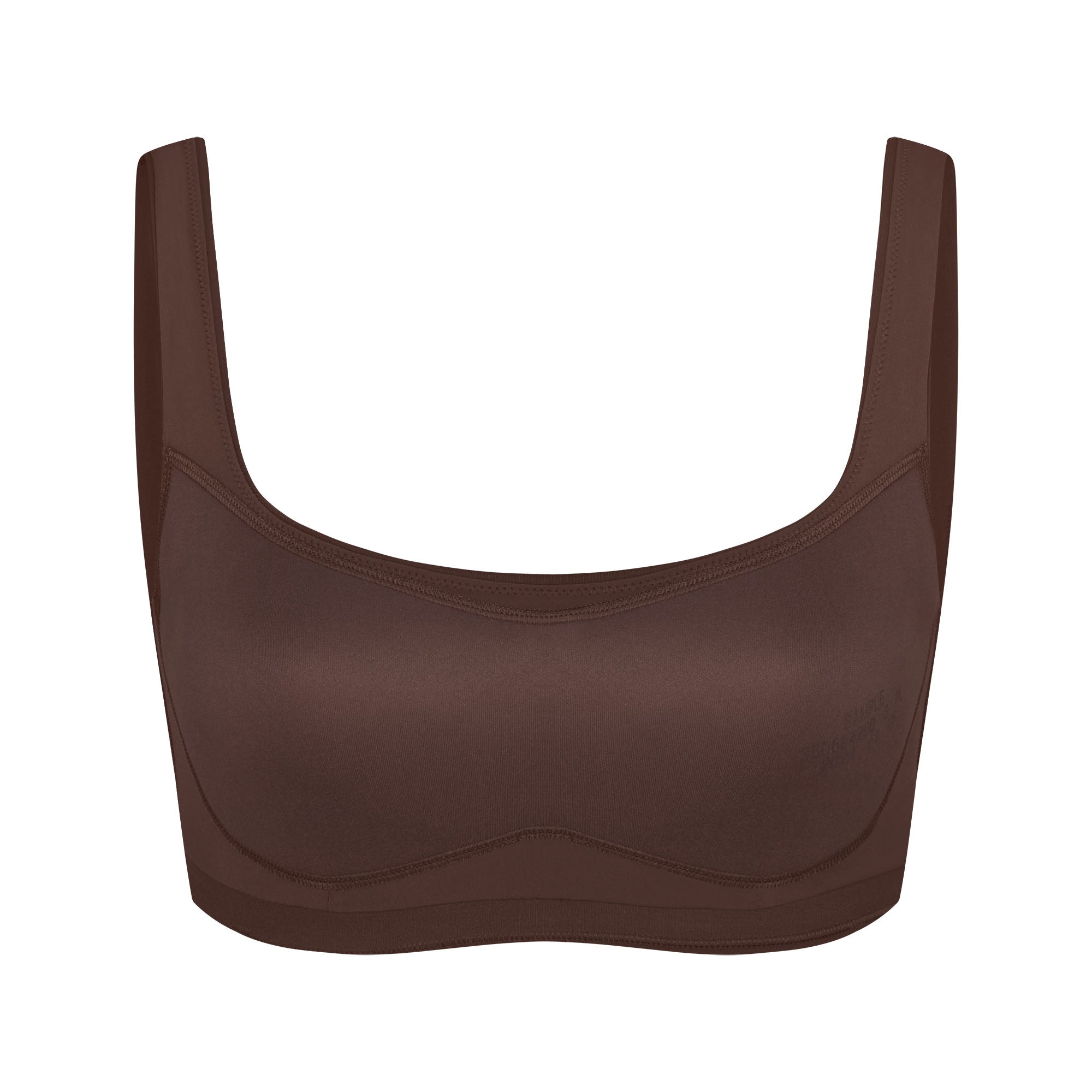 NikeSKIMS MATTE SCOOP NECK BRA | DARK SEPIA
