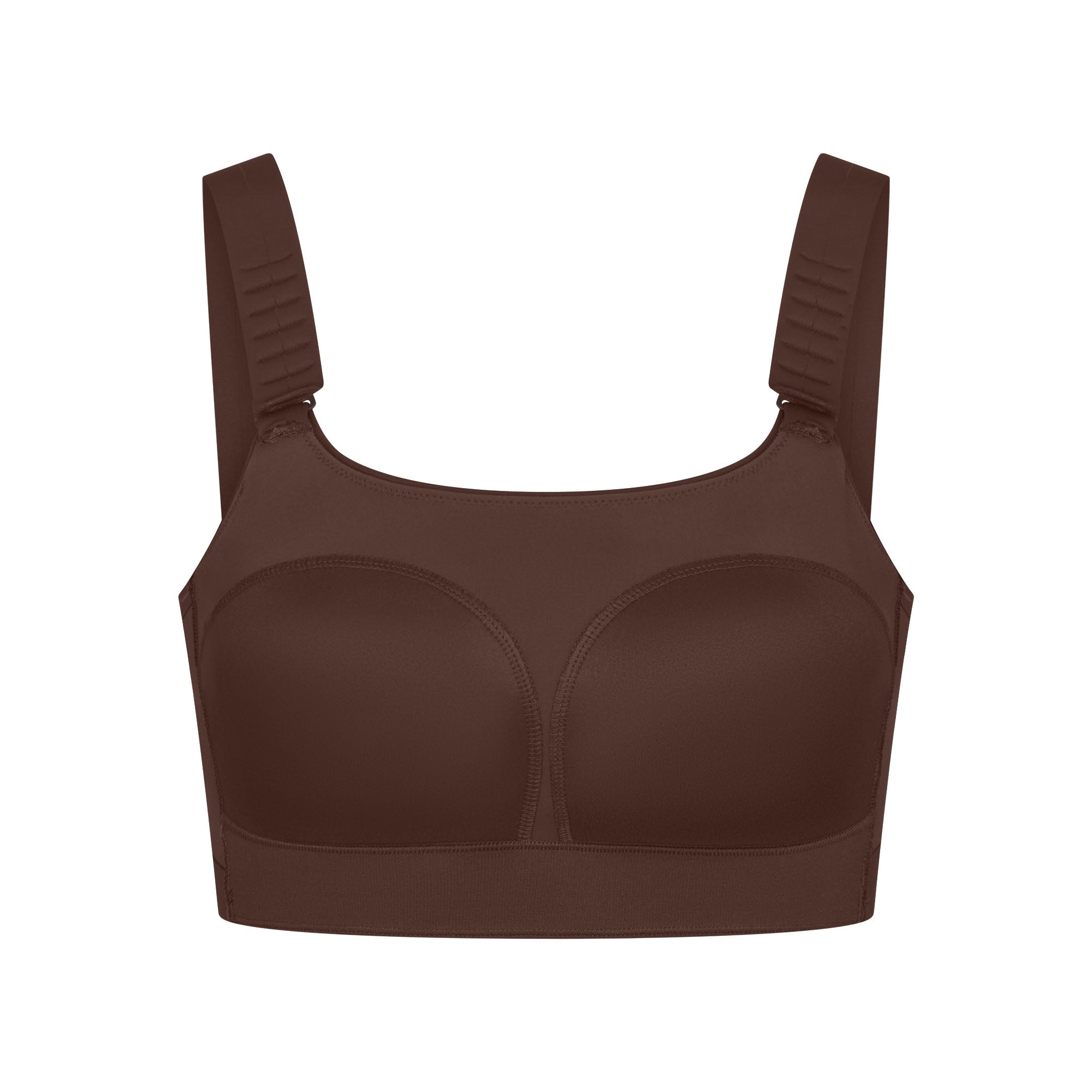 NikeSKIMS MATTE WIDE STRAP BRA | DARK SEPIA