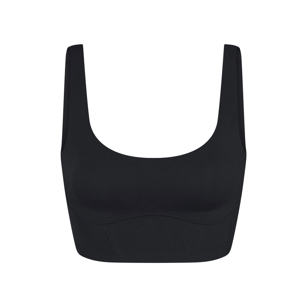 NikeSKIMS MATTE LONGLINE CORSET BRA | OBSIDIAN