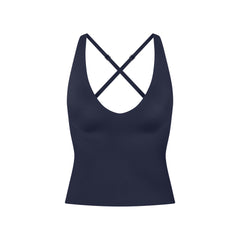 NikeSKIMS SHINE V-NECK TANK | NAVY