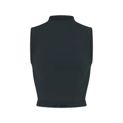 NikeSKIMS VINTAGE SEAMLESS MOCK NECK BRA TOP | DARK TEAL