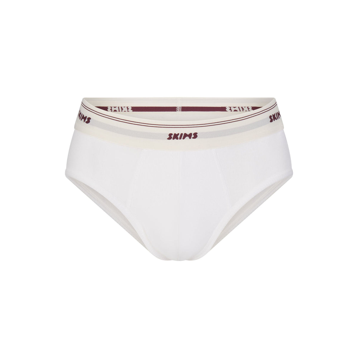 SKIMS COTTON RIB MENS BRIEF | CHALK