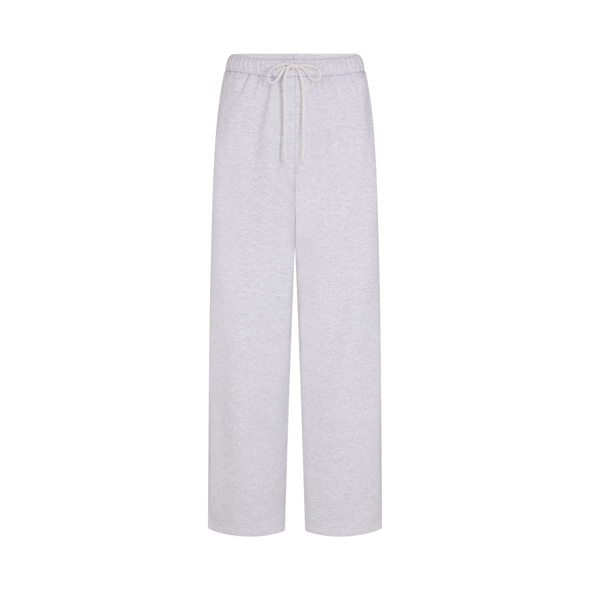 COTTON FLEECE CLASSIC STRAIGHT LEG PANT | LIGHT HEATHER GREY ARCHED SKIMS PLAID