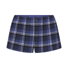 FLANNEL SLEEP CHEEKY BOXER | INDIGO OUTDOOR PLAID