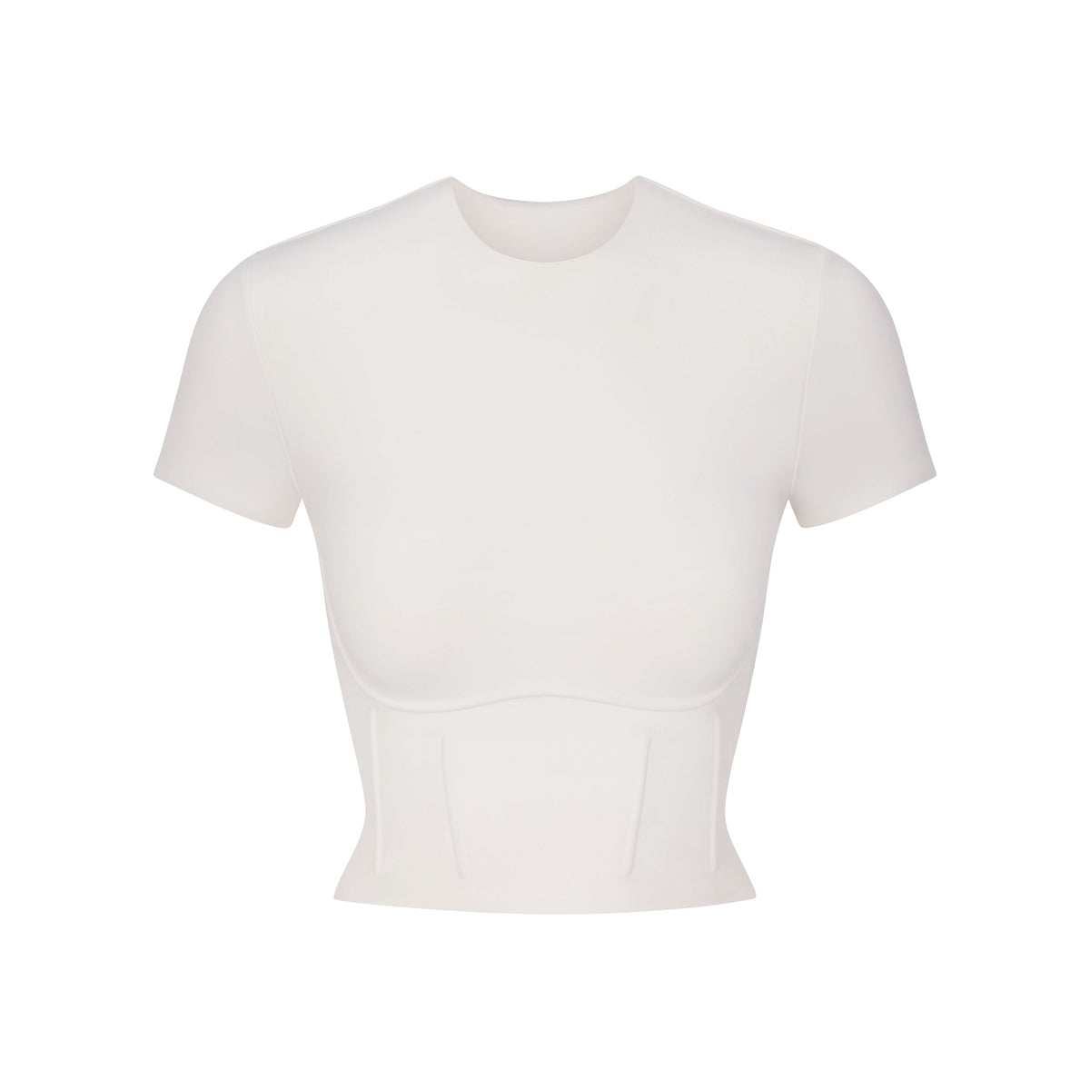 NikeSKIMS MATTE CROPPED CORSET T-SHIRT | IVORY