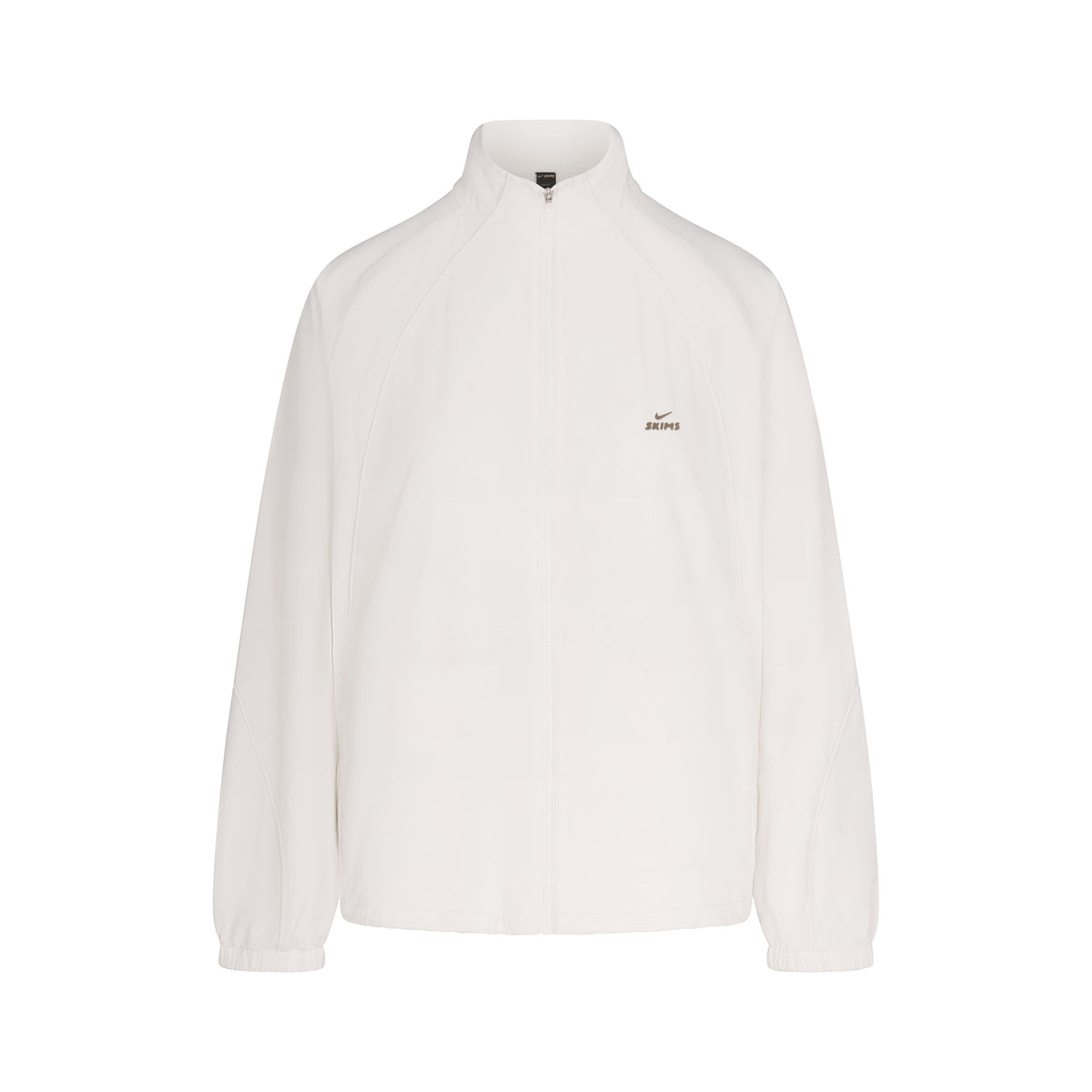 NikeSKIMS STRETCH NYLON OVERSIZED TRACK JACKET | IVORY
