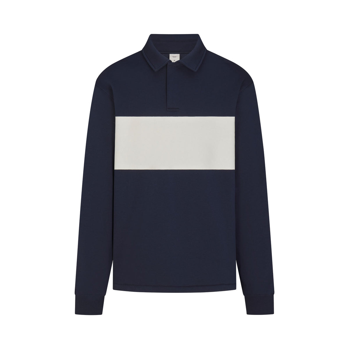 FLEECE LOUNGE MENS RUGBY POLO | NAVY