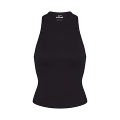NikeSKIMS MATTE MOCK NECK RACER TANK | OBSIDIAN