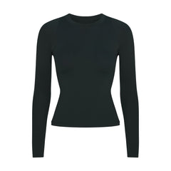 NikeSKIMS AIRY LONG SLEEVE CREW NECK TOP | DARK TEAL