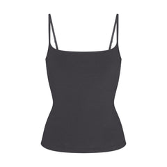 COTTON JERSEY SCOOP NECK CAMI | ASH