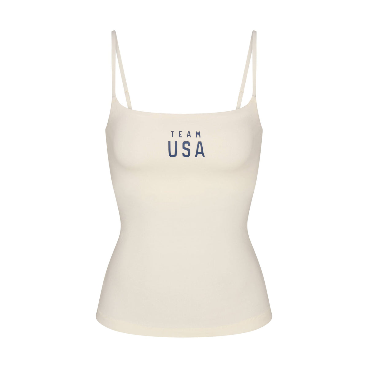 SKIMS FOR TEAM USA COTTON JERSEY OLYMPIC CAMI | ECRU