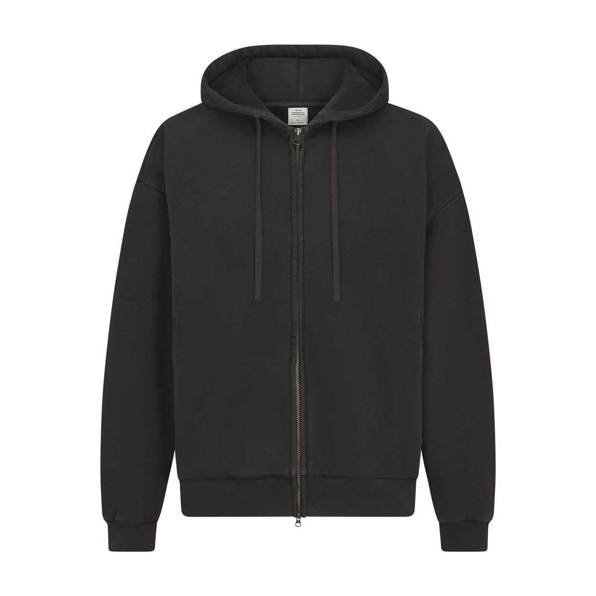 HEAVYWEIGHT FLEECE ZIP UP HOODIE | WASHED ONYX
