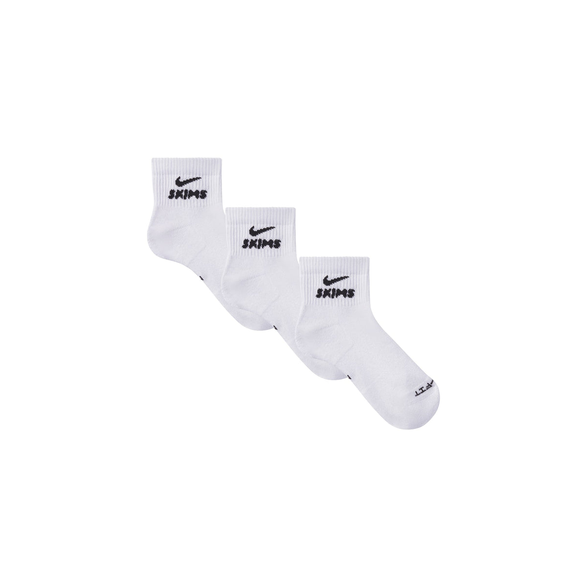 NikeSKIMS ACCESSORIES DRI-FIT™ QUARTER CREW SOCK 3-PACK | SNOW