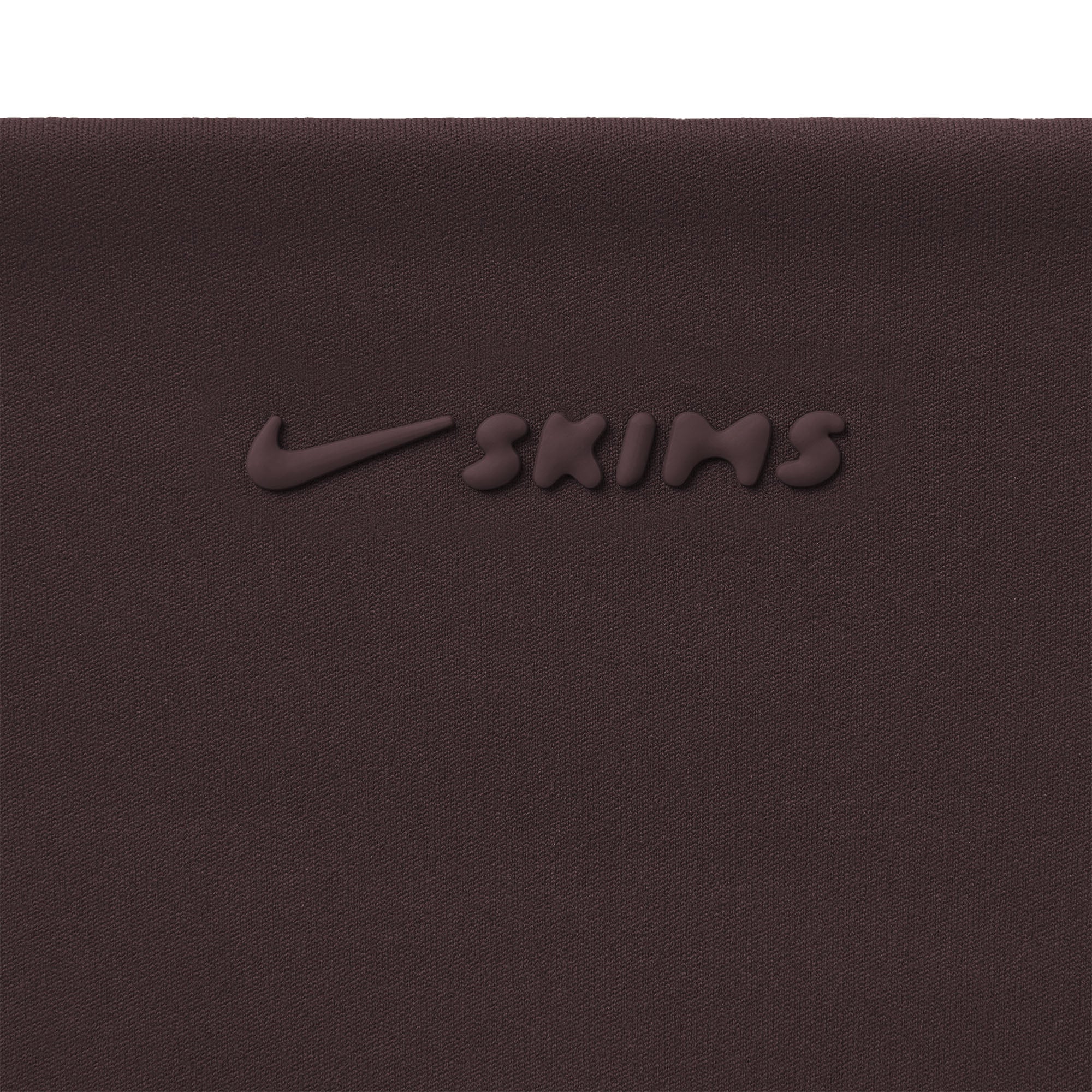 NikeSKIMS MATTE PADDED BABY T-SHIRT | DARK SEPIA
