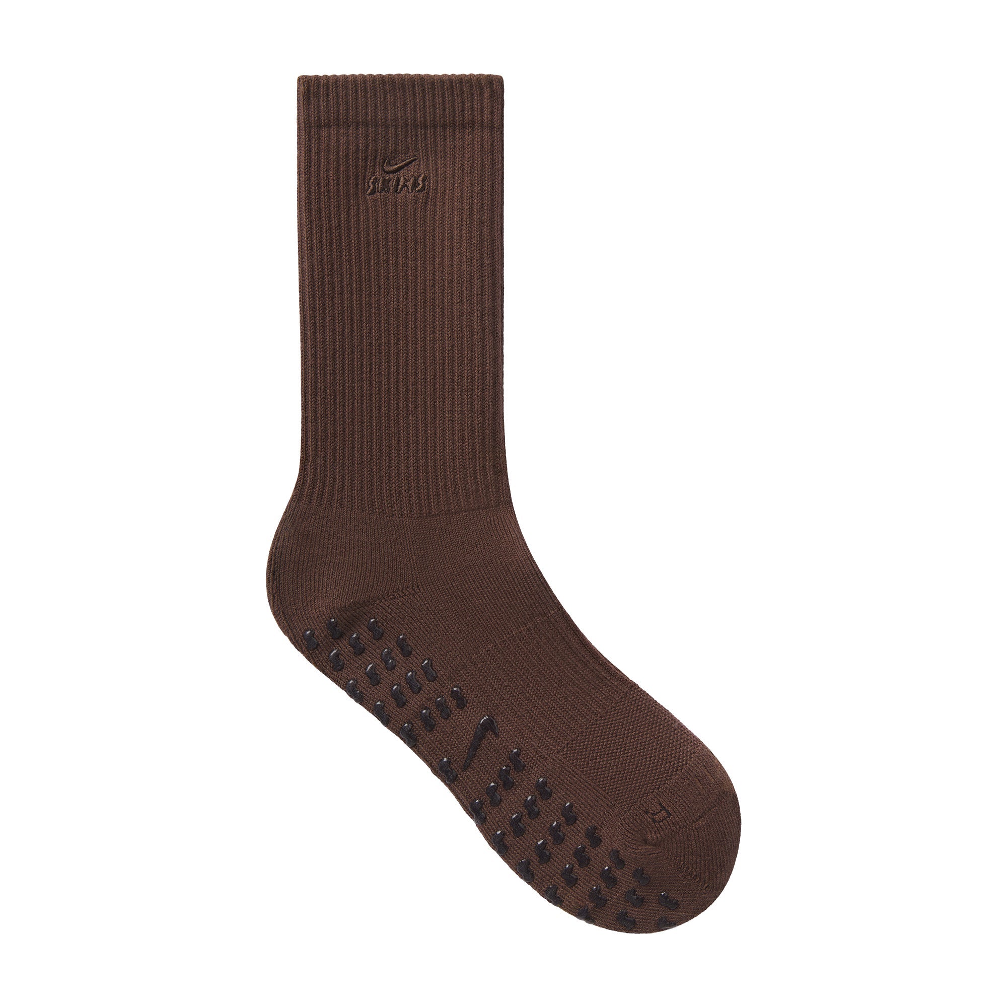 NikeSKIMS ACCESSORIES DRI-FIT™ PILATES GRIP CREW SOCK | DARK SEPIA
